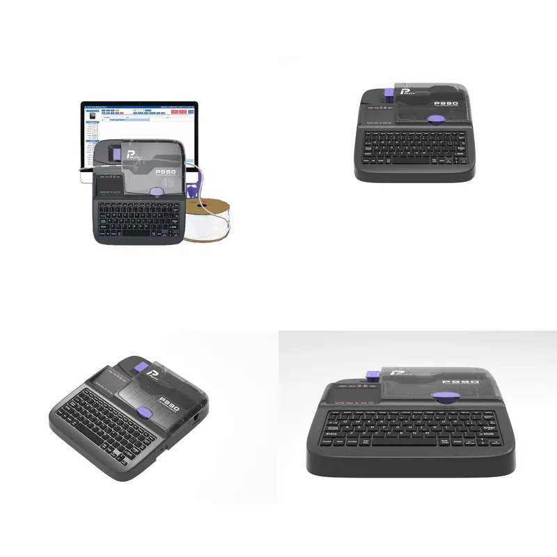 Label Printer - Profesyonel P990 Kablo Etiket Yazıcısı Kablosuz