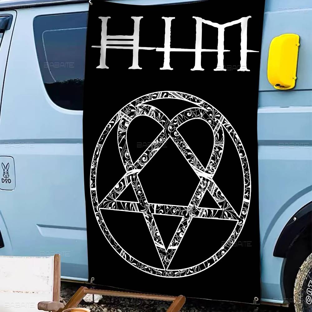 Rock H-HIM Band Gelişmiş Baskı - Commercial Printing Company incelemesi ve fiyatı